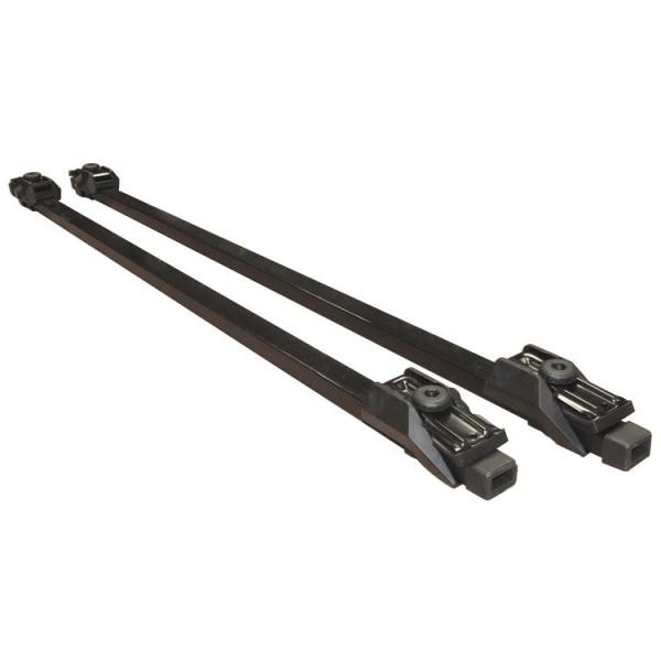 LOCKING BLACK CAR ROOF CROSS BARS UNIVERSAL FIT FOR CARS WITH METAL